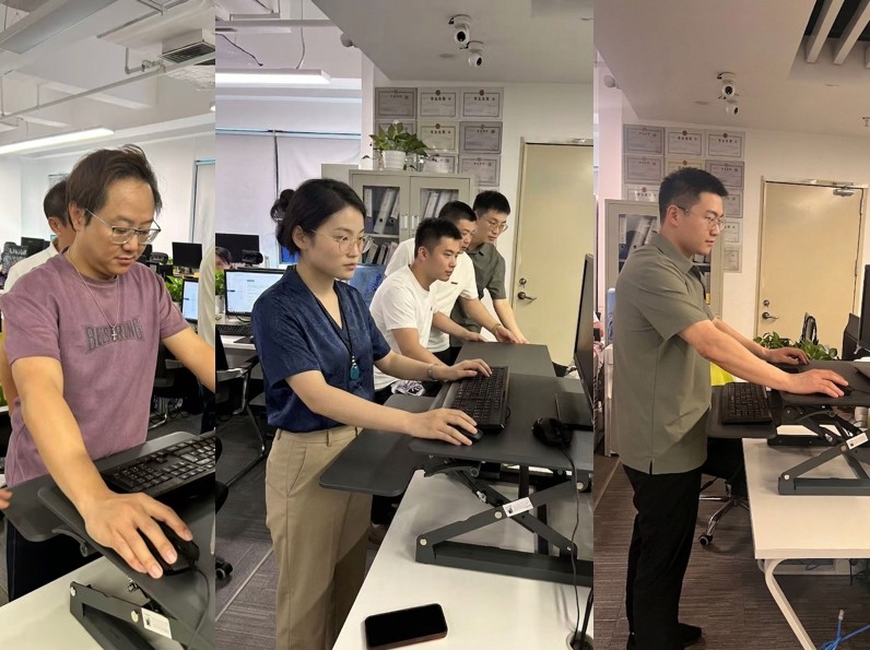 坐站切换自由buff加持!Kcourorouge红冕产品体验日走进深圳诺达科技(图2) 员工试用2.jpg